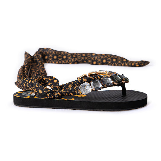 INFRADITO DEGRADE NERO CON FOULARD