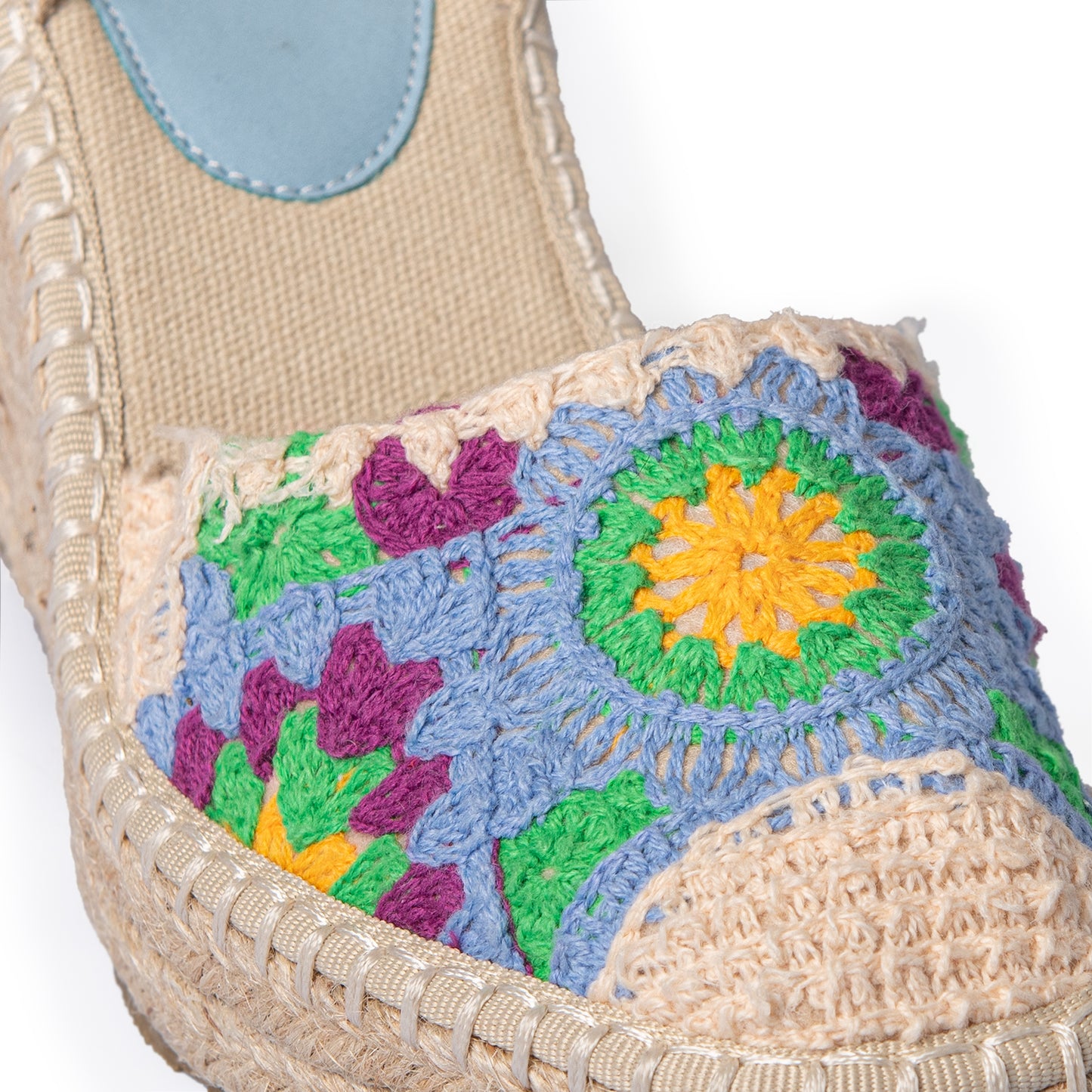 CAMPESINA CROCHET AZZURRO