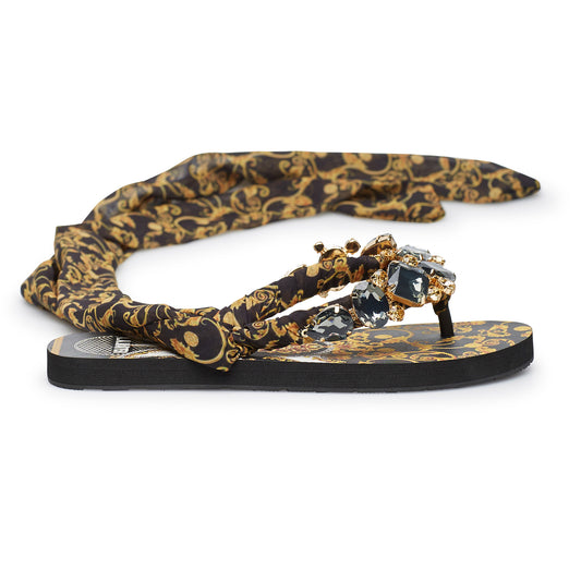 INFRADITO NEW BAROQUE NERO CON FOULARD