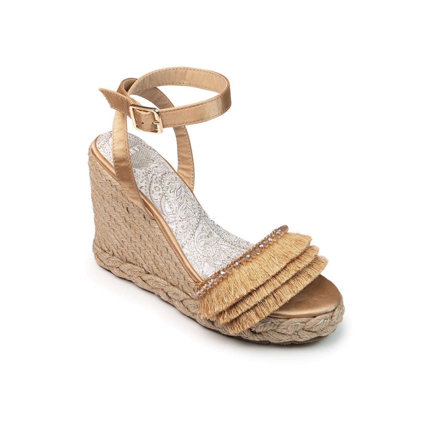 SANDALO ZEPPA CORDA BOHO ORO