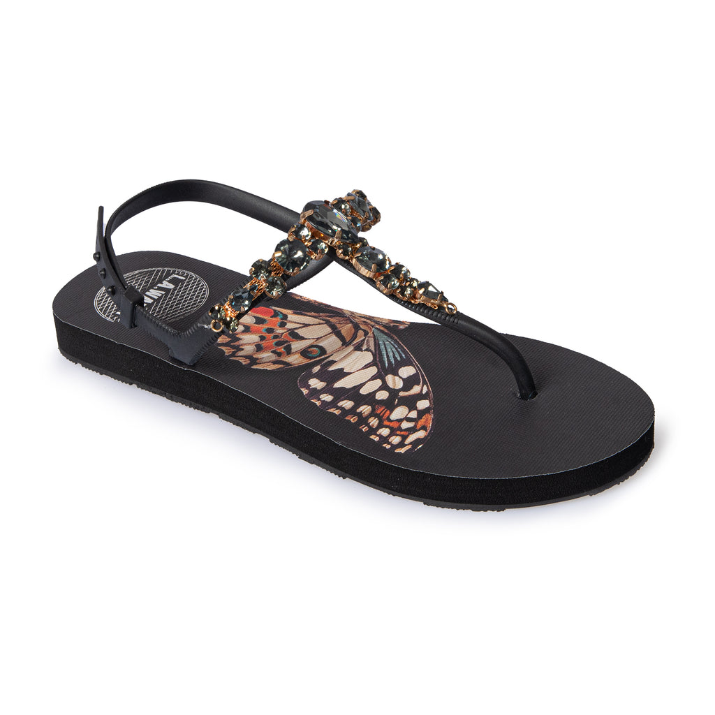 BUTTERFLY BLACK SANDAL