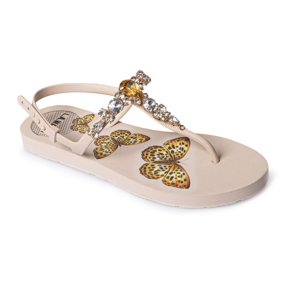 BUTTERFLY NUDE SANDAL