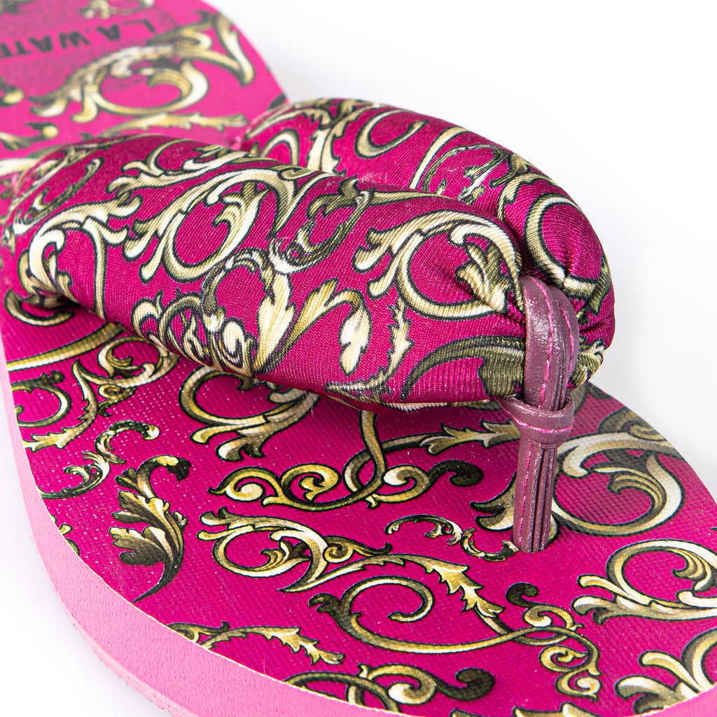 FUCHSIA QUEEN SLIPPERS