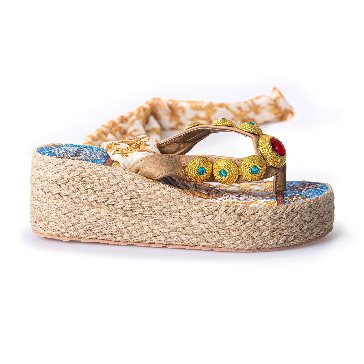 FOULARD MOSAIC ROPE WEDGE