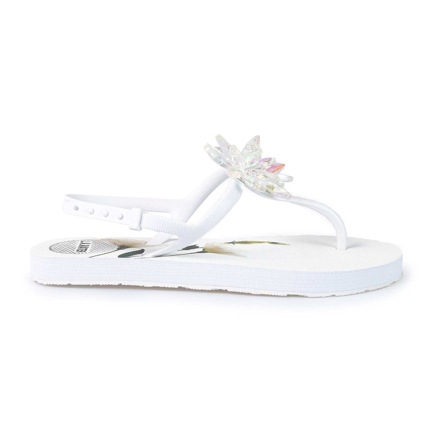 WHITE FLOWER SANDALS