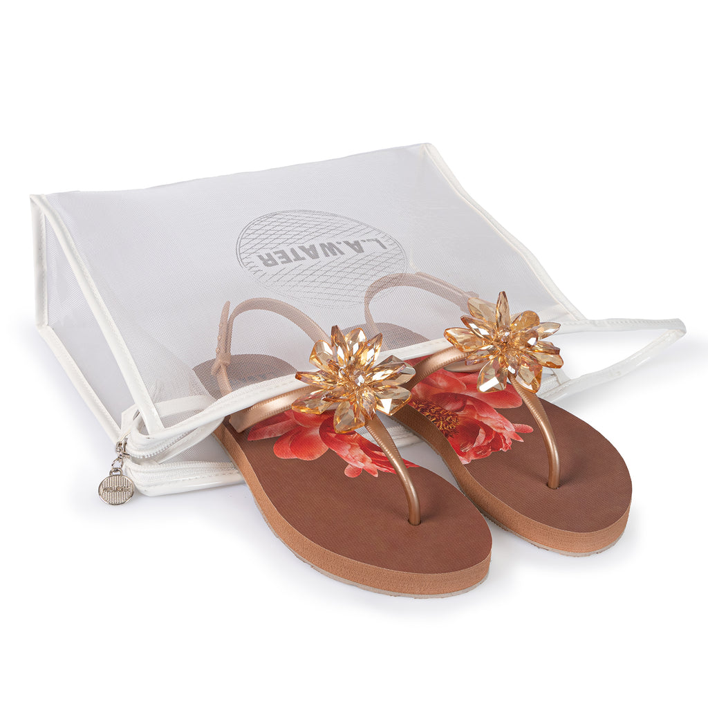 NUDE FLOWER SANDALS