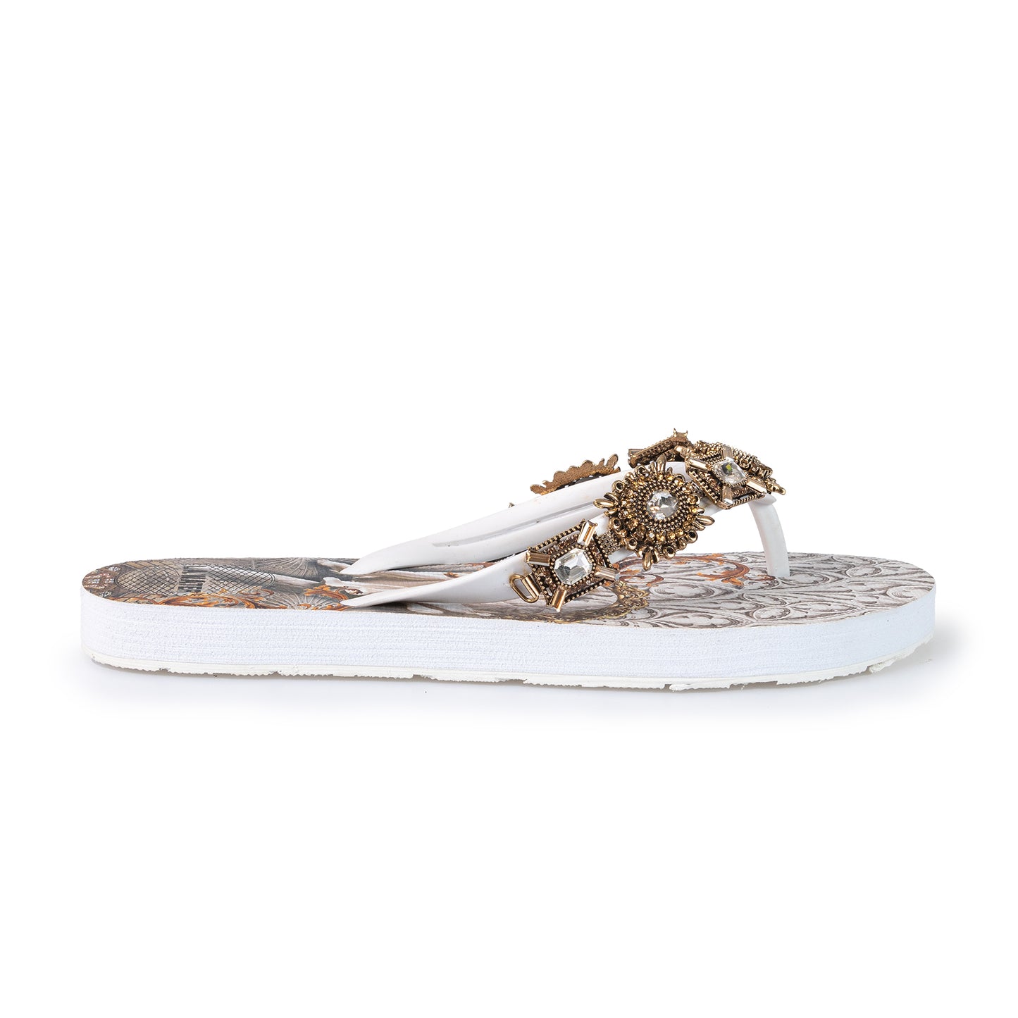 WHITE GOTHIC SLIPPERS