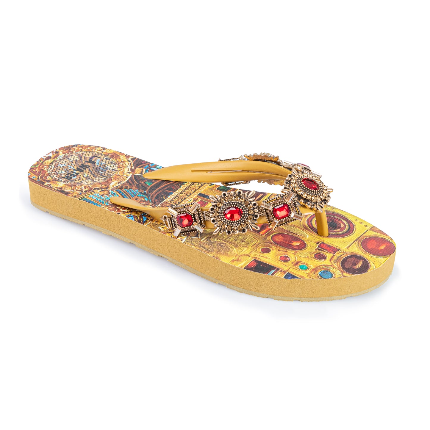 YELLOW GOTHIC SLIPPERS