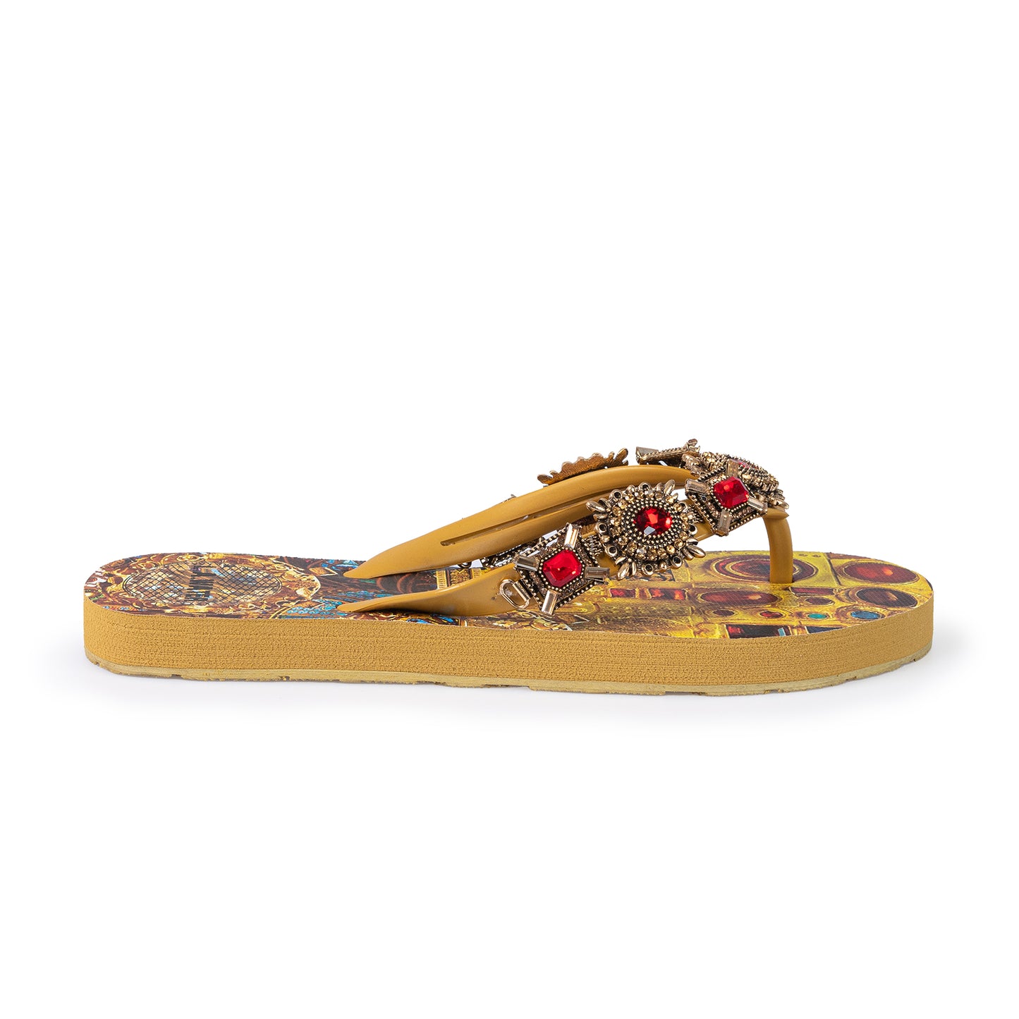 YELLOW GOTHIC SLIPPERS