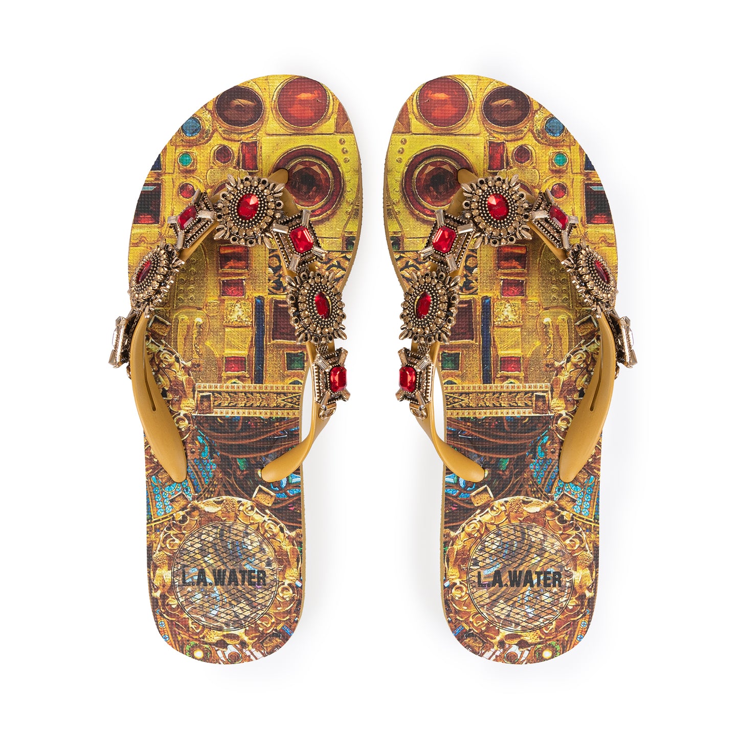 YELLOW GOTHIC SLIPPERS