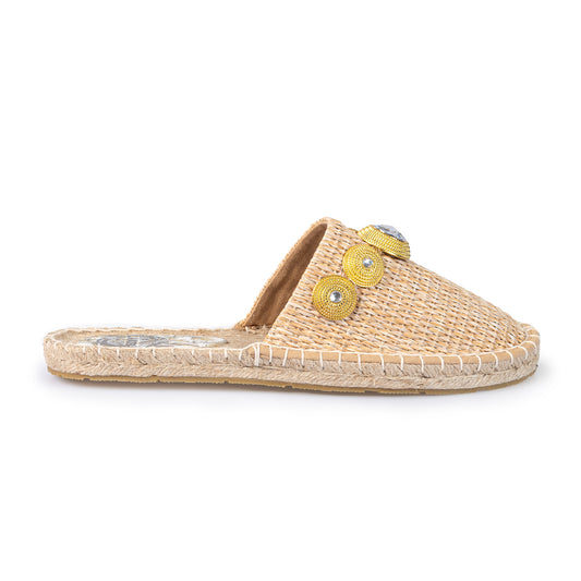 MULES RAFIA NATURALE