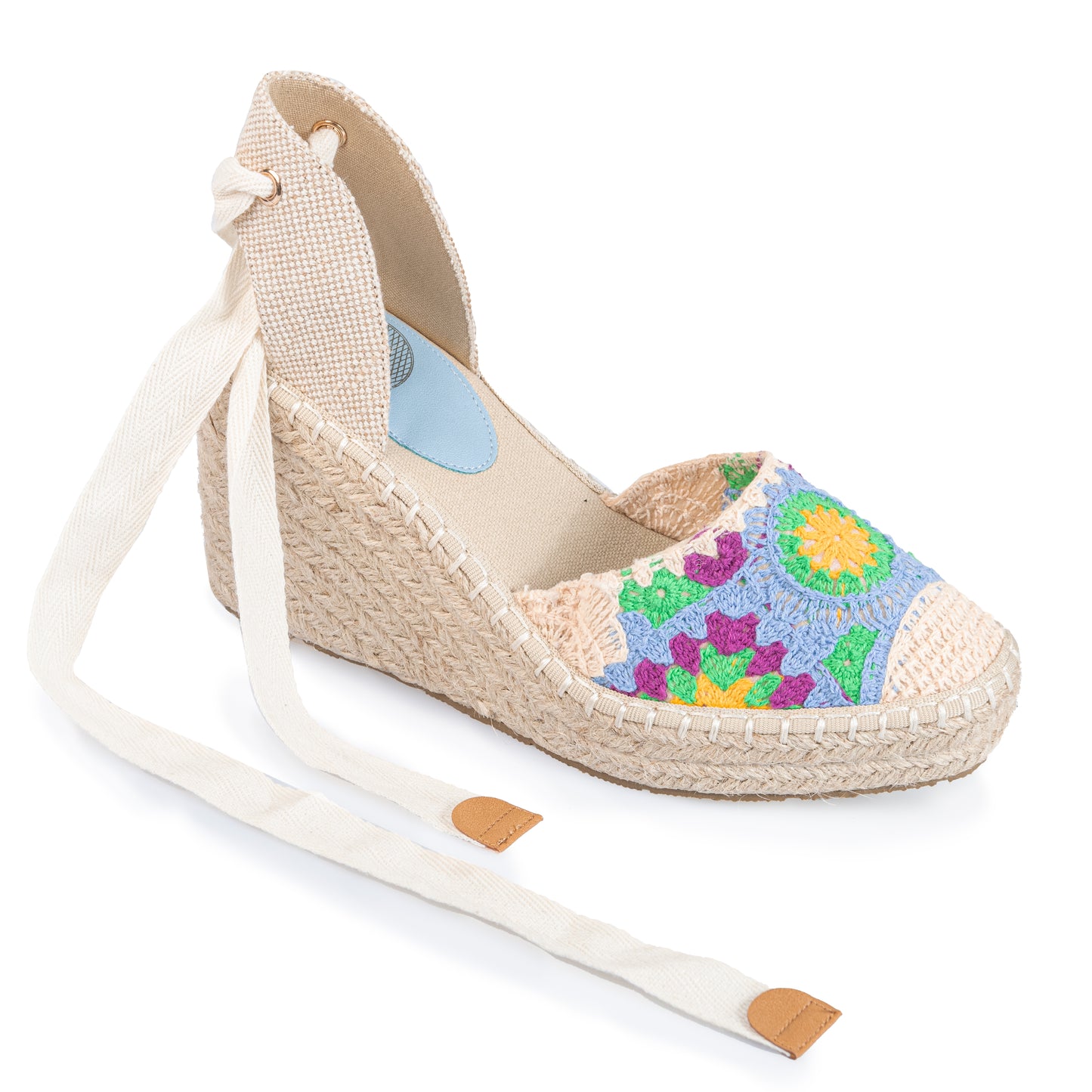 CAMPESINA CROCHET AZZURRO