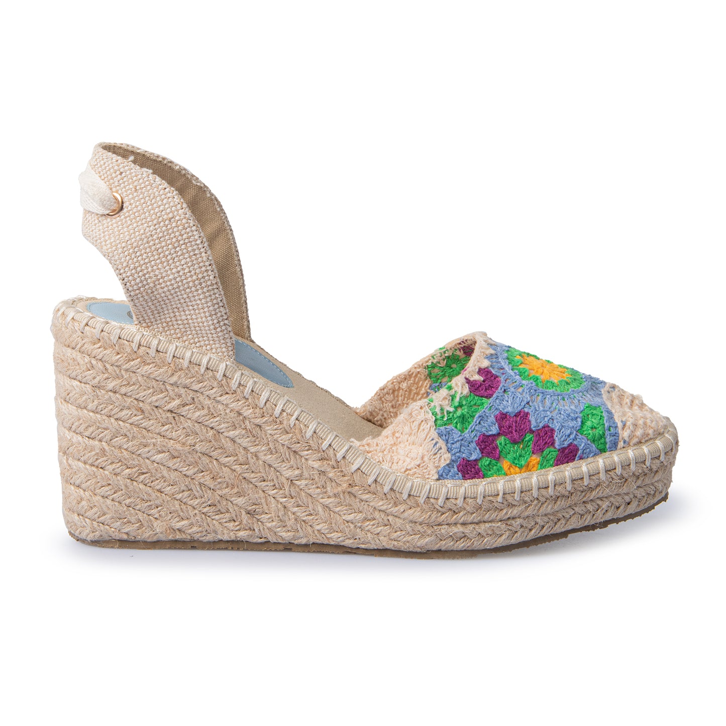 CAMPESINA CROCHET AZZURRO