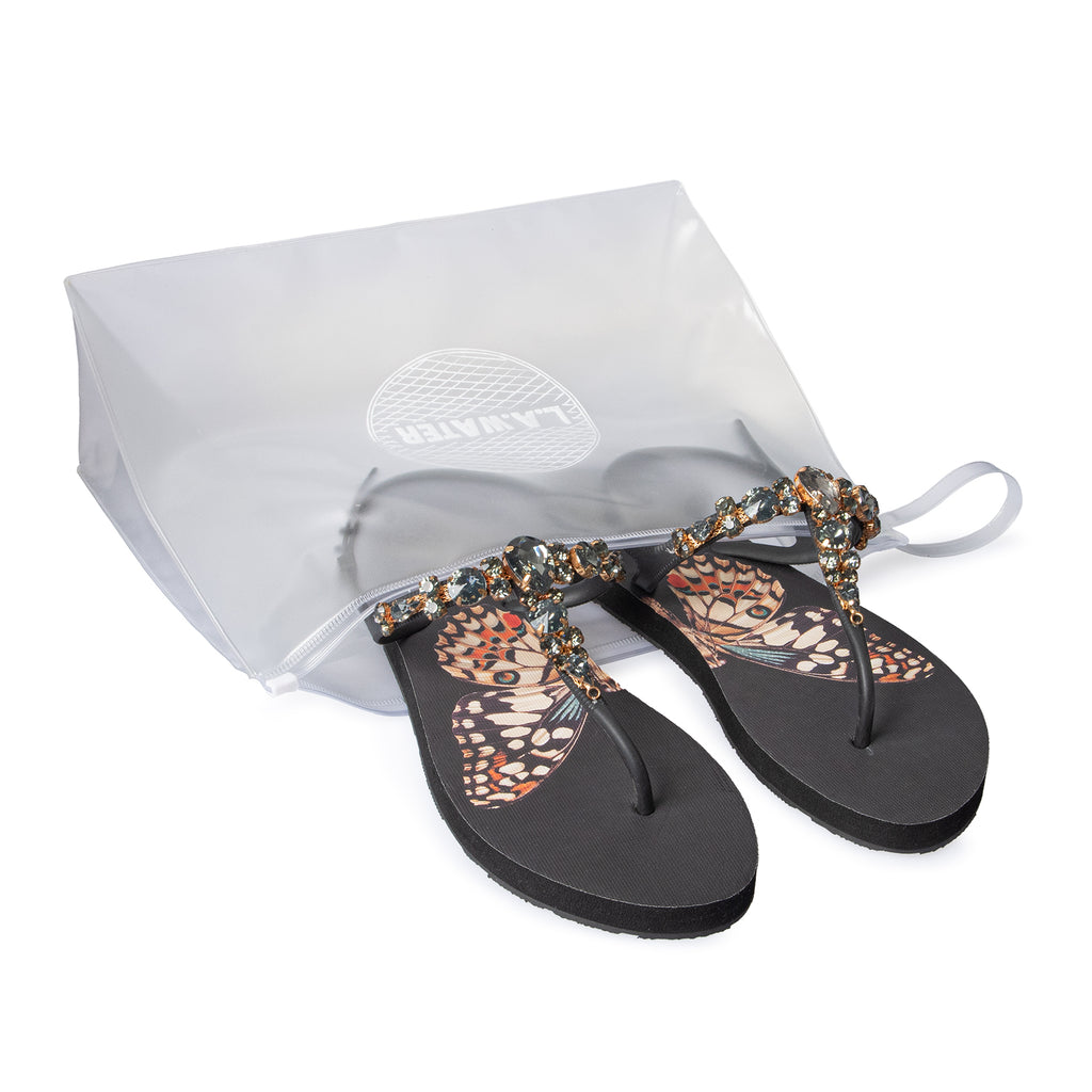 BUTTERFLY BLACK SANDAL