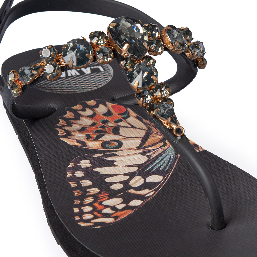 BUTTERFLY BLACK SANDAL
