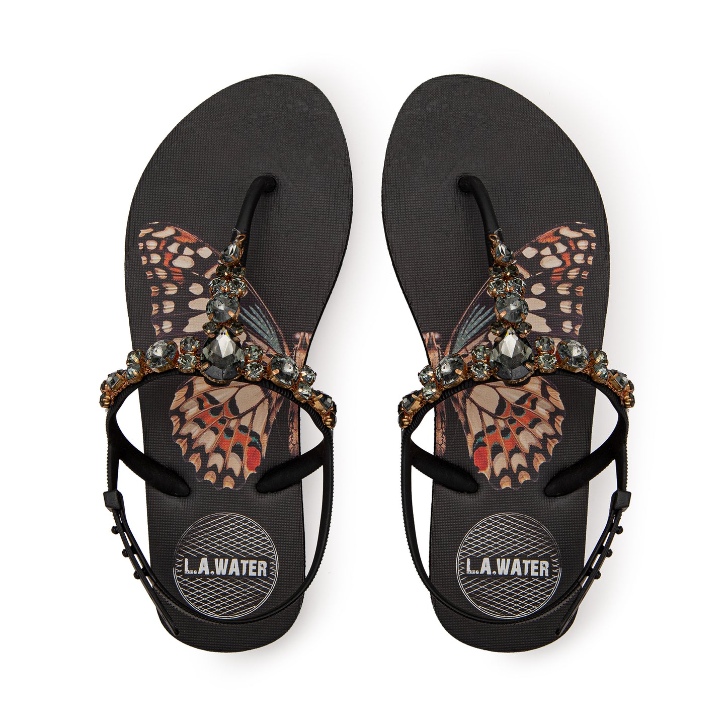 BUTTERFLY BLACK SANDAL