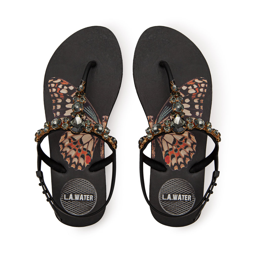 BUTTERFLY BLACK SANDAL