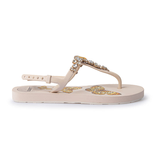 BUTTERFLY NUDE SANDAL