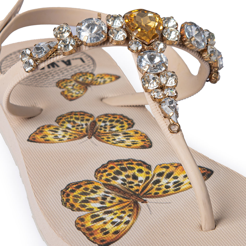 BUTTERFLY NUDE SANDAL