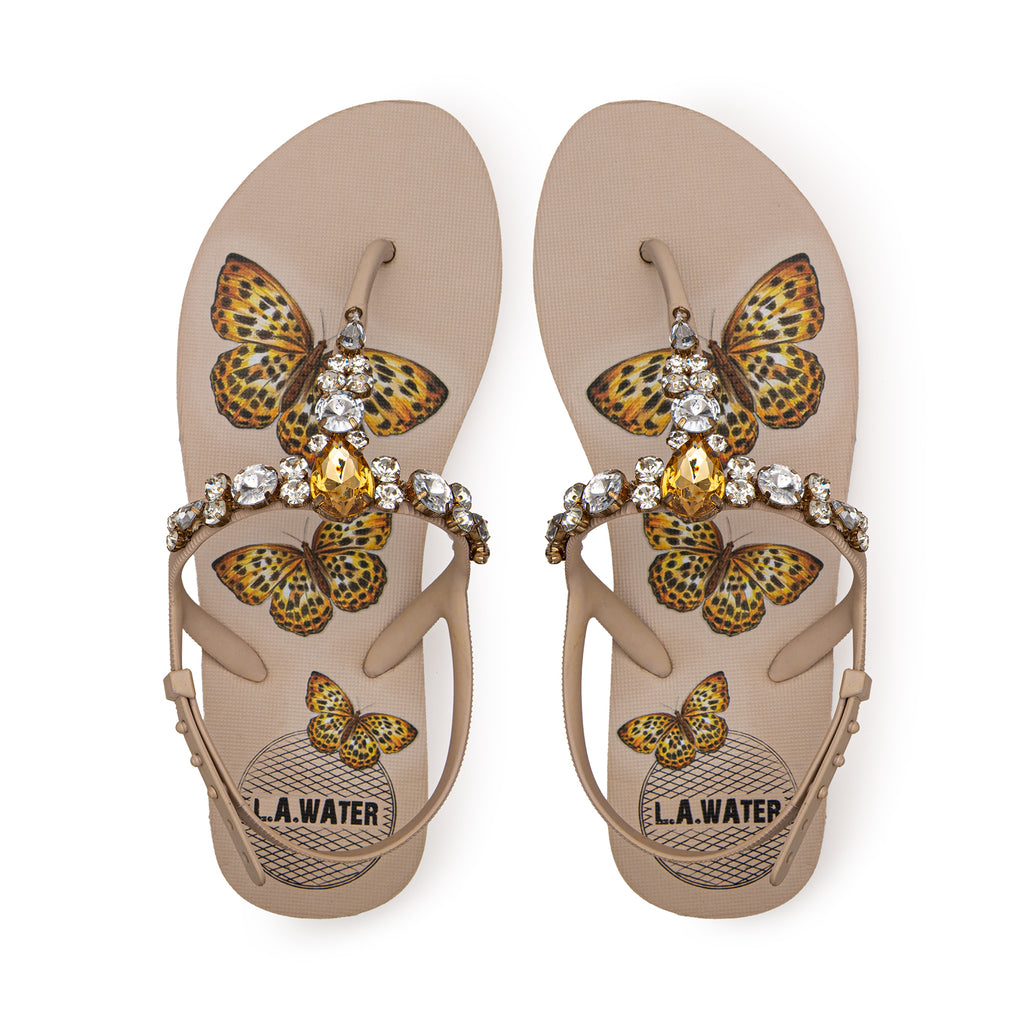 BUTTERFLY NUDE SANDAL