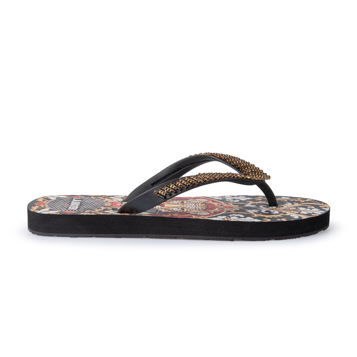 BLACK DAMASCO SLIPPER