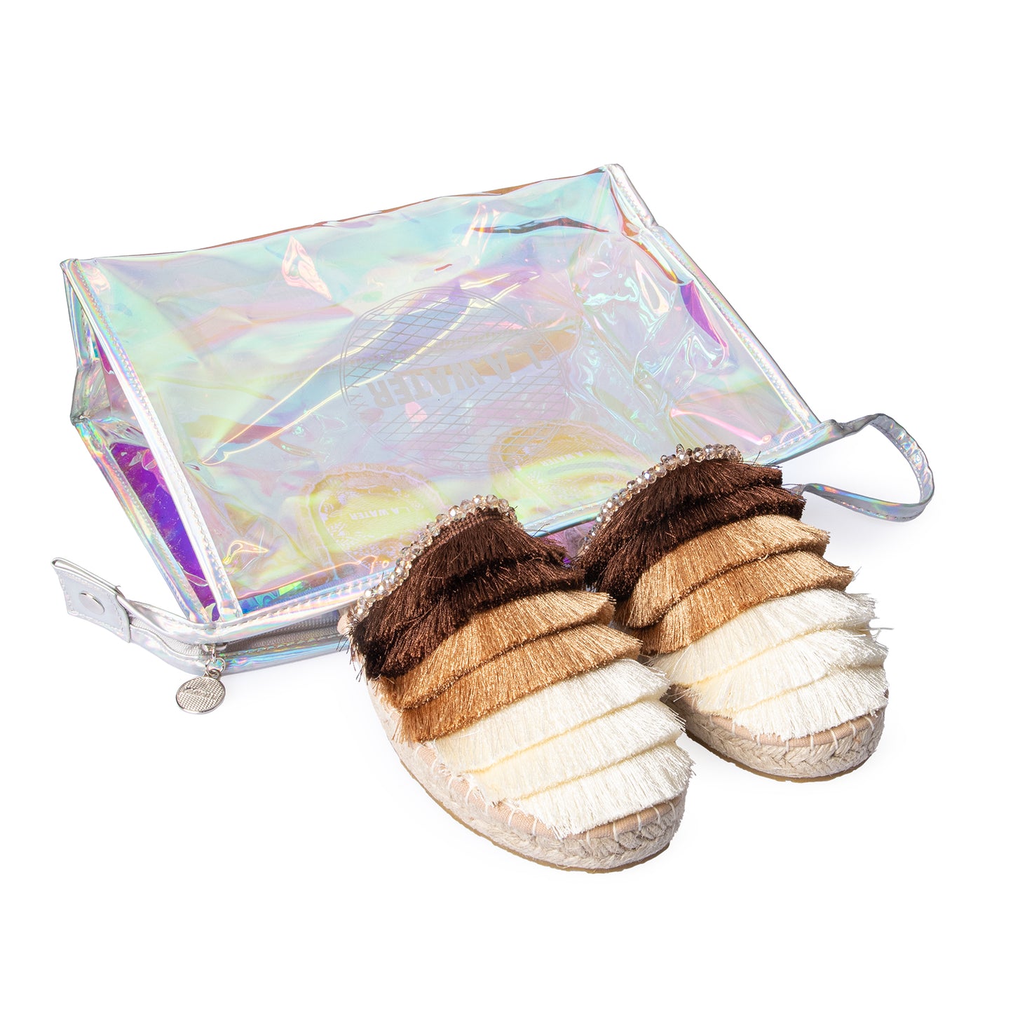 MULES WITH NATURAL BOHO FRINGES