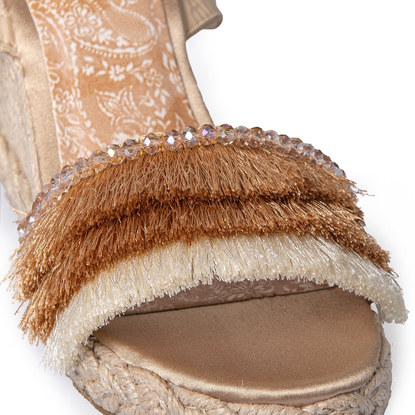 NATURAL SANDAL ROPE WEDGE BOHO