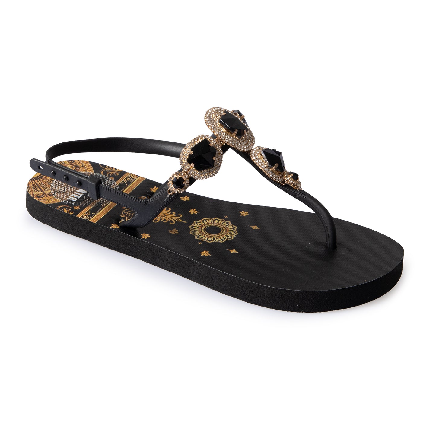 ART DECÒ BLACK SANDAL