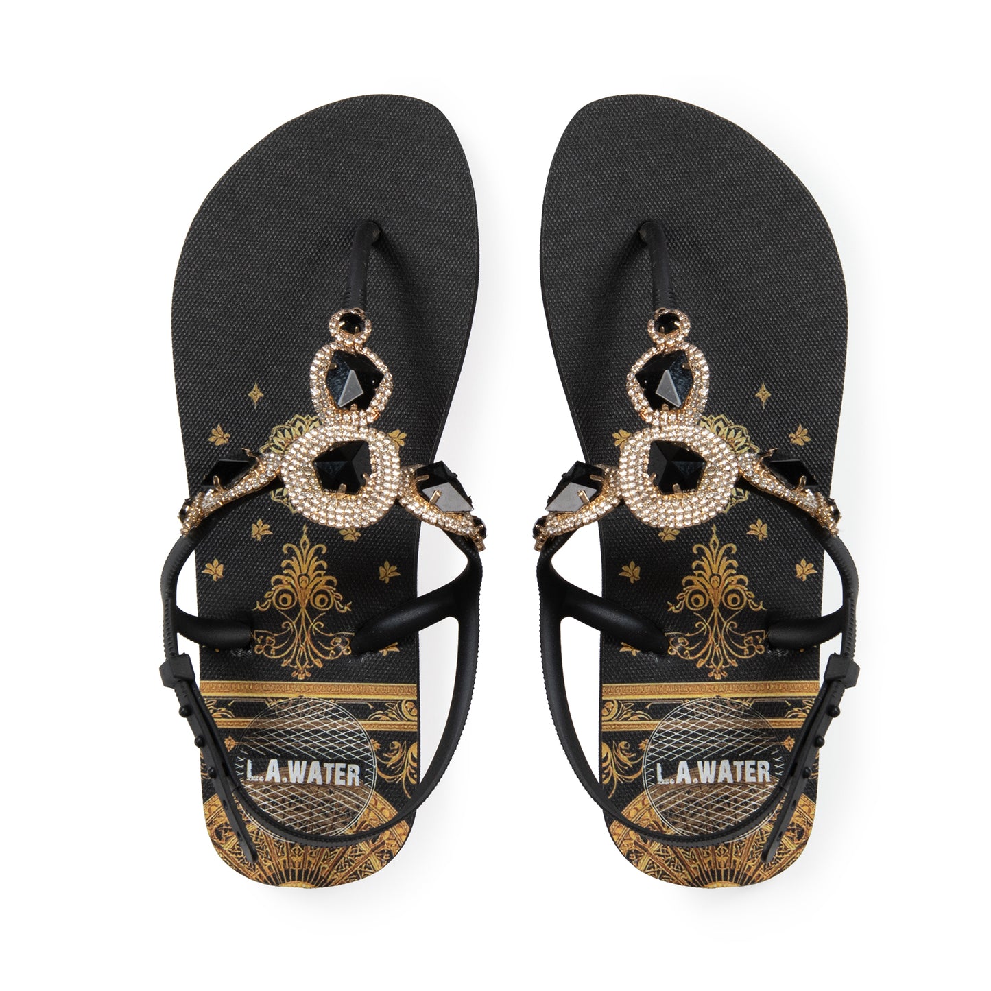 ART DECÒ BLACK SANDAL