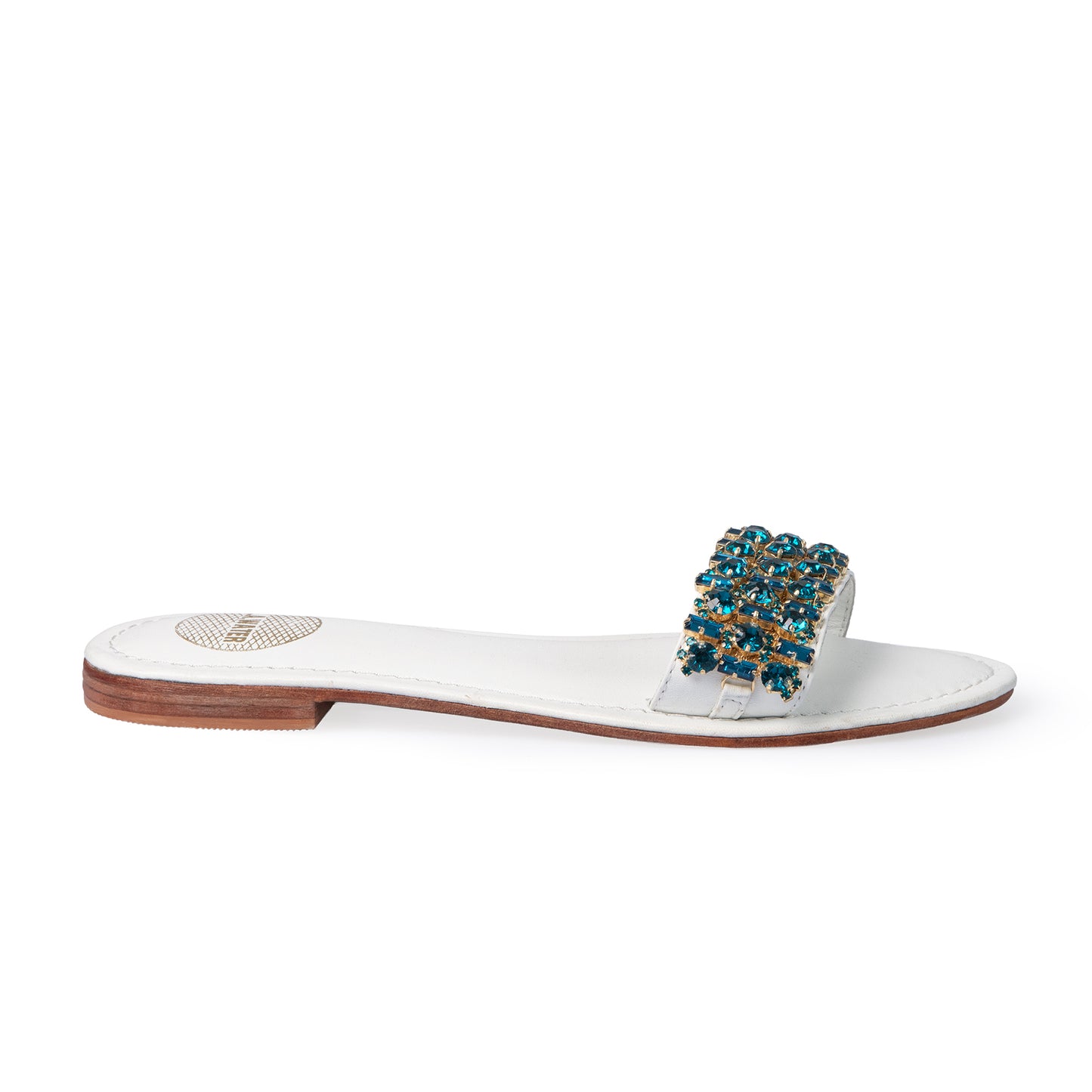 AMALFI LEATHER CIABATTE BIANCHE