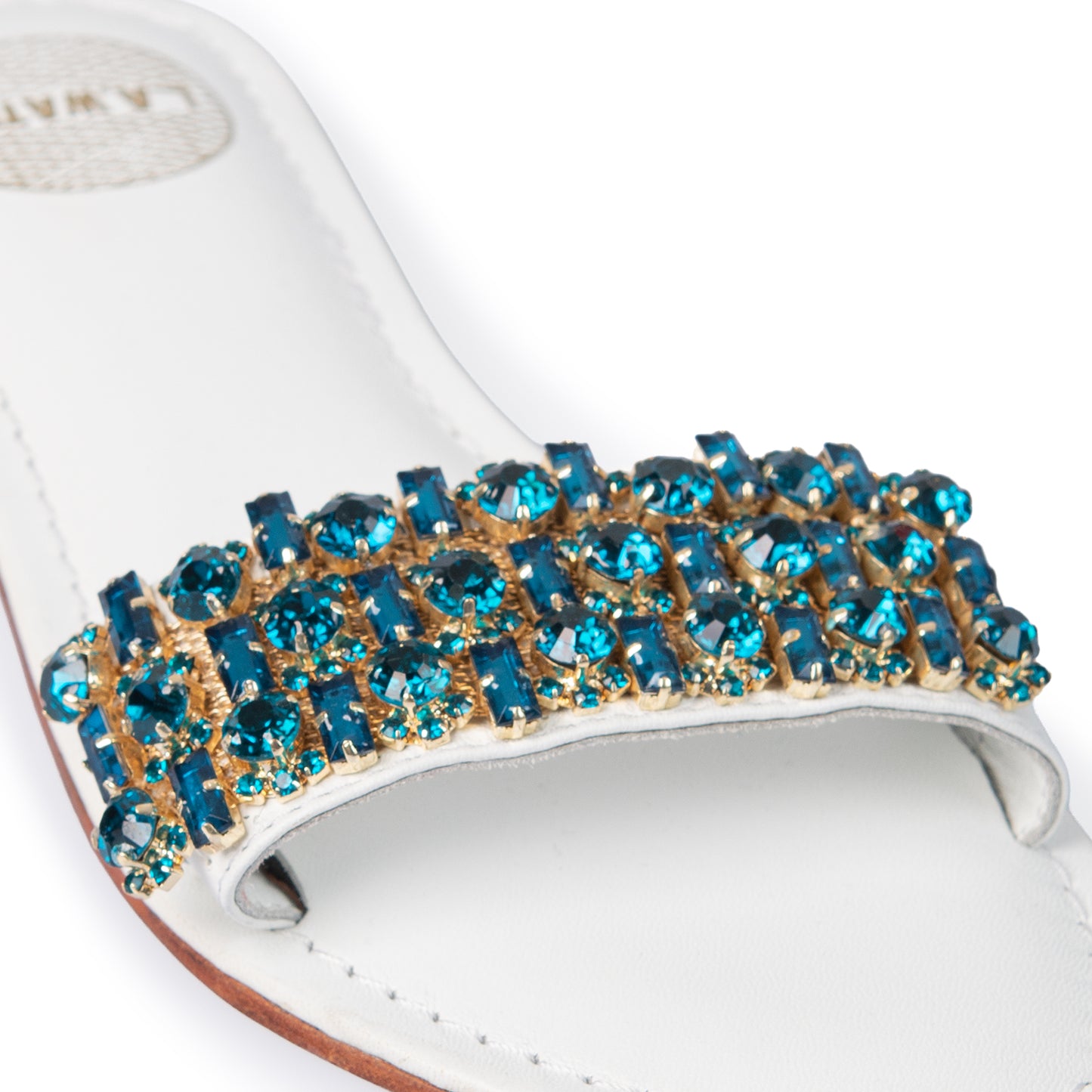 AMALFI LEATHER CIABATTE BIANCHE