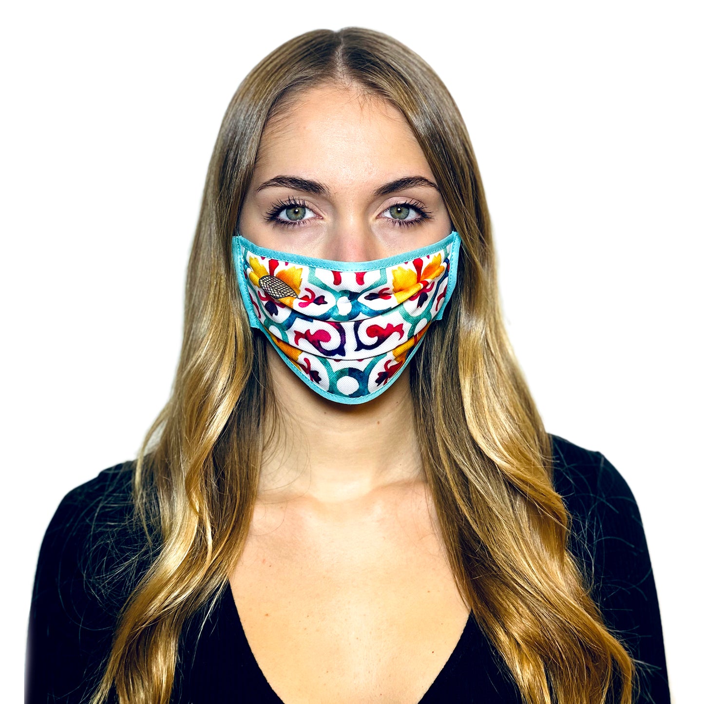 COLOURED MAJOLICA L.A.W BANDANA MASK