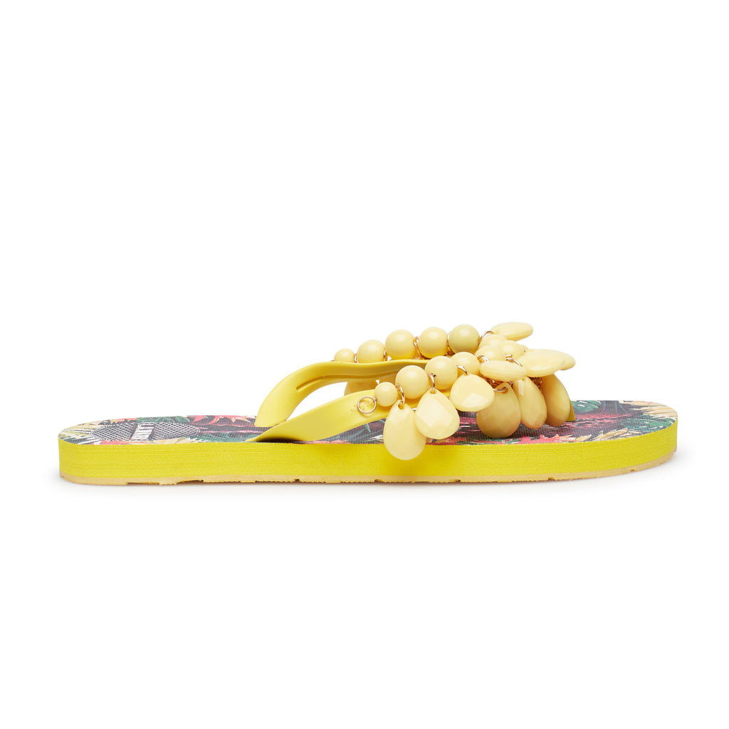 YELLOW FLOWERS SLIPPERS