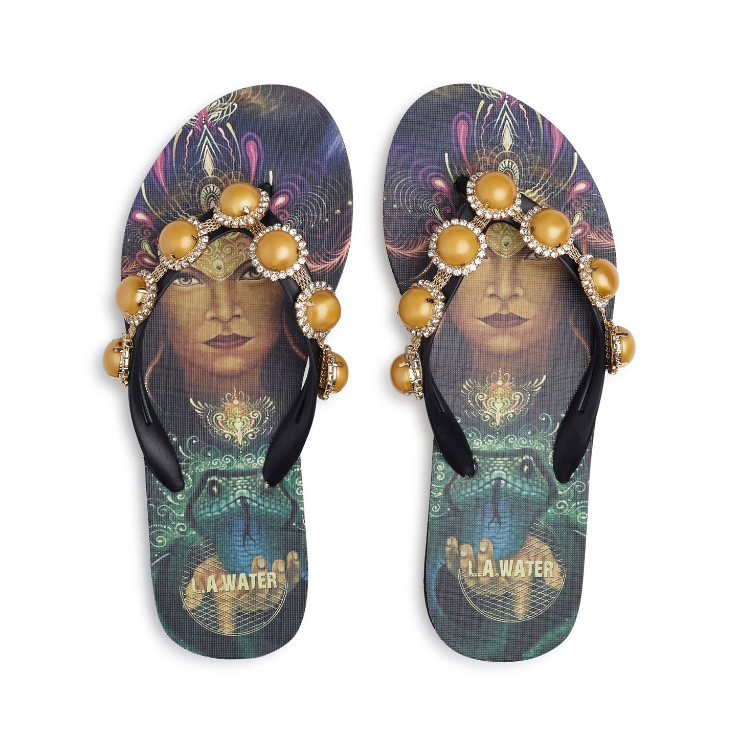 YELLOW SHIPIBO SLIPPERS