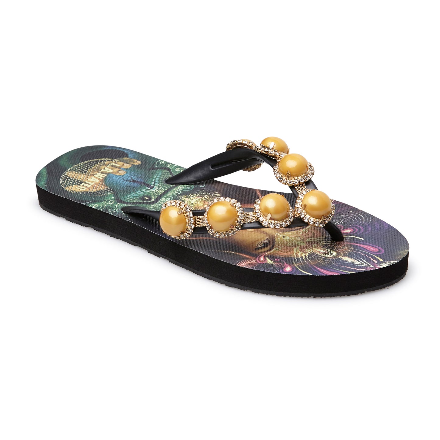 YELLOW SHIPIBO SLIPPERS