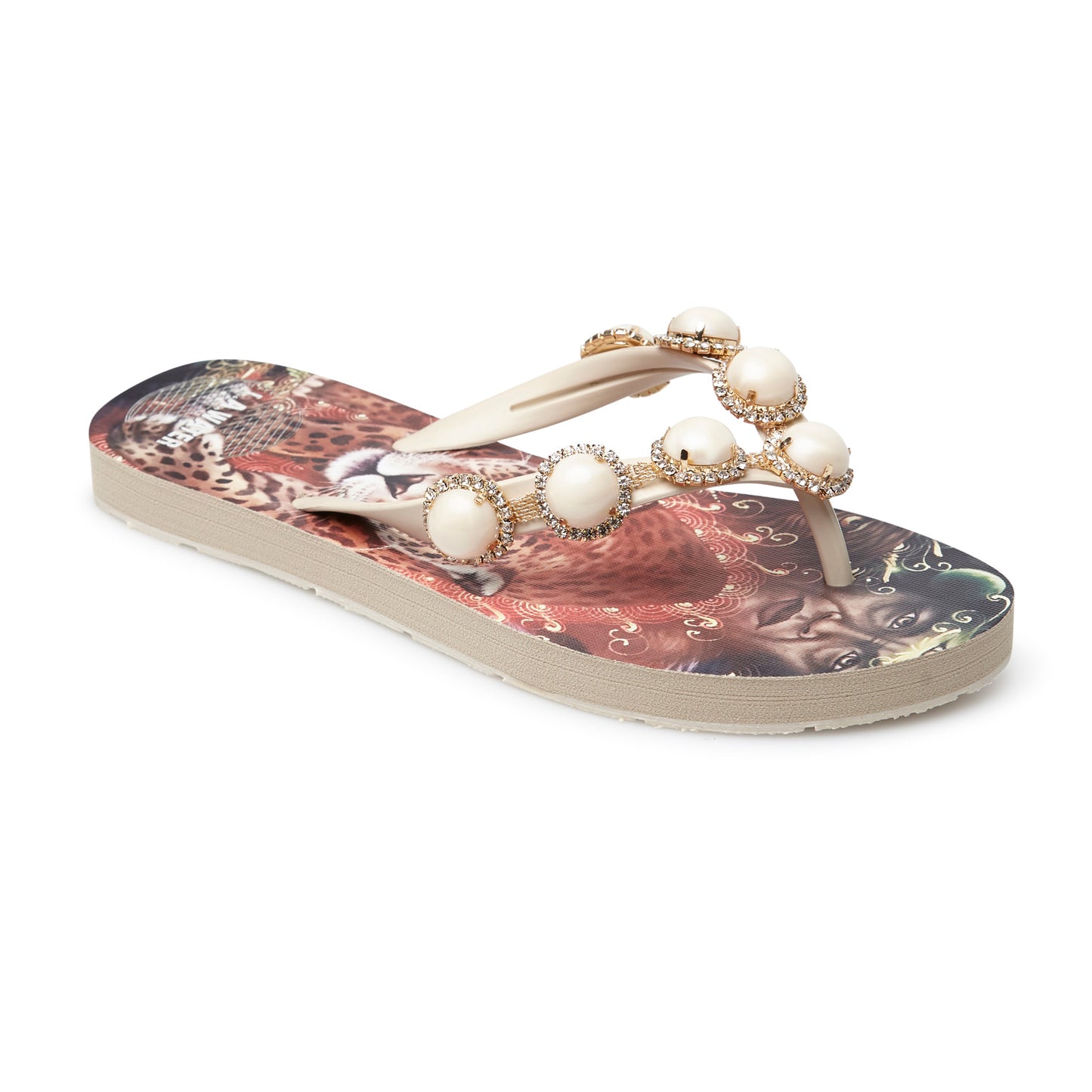 WHITE SHIPIBO SLIPPERS