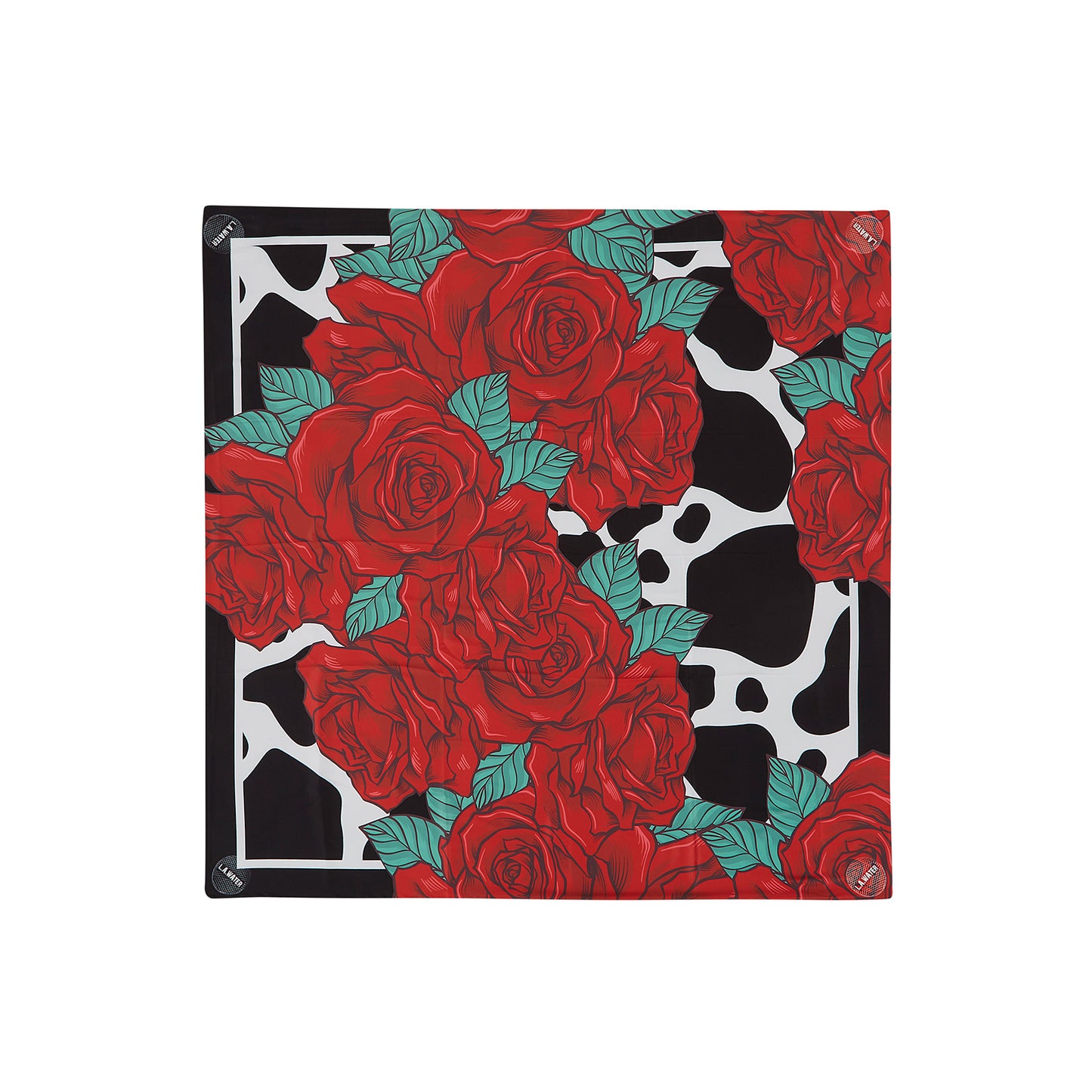 RED ROSES POCHETTE AND FOULARD