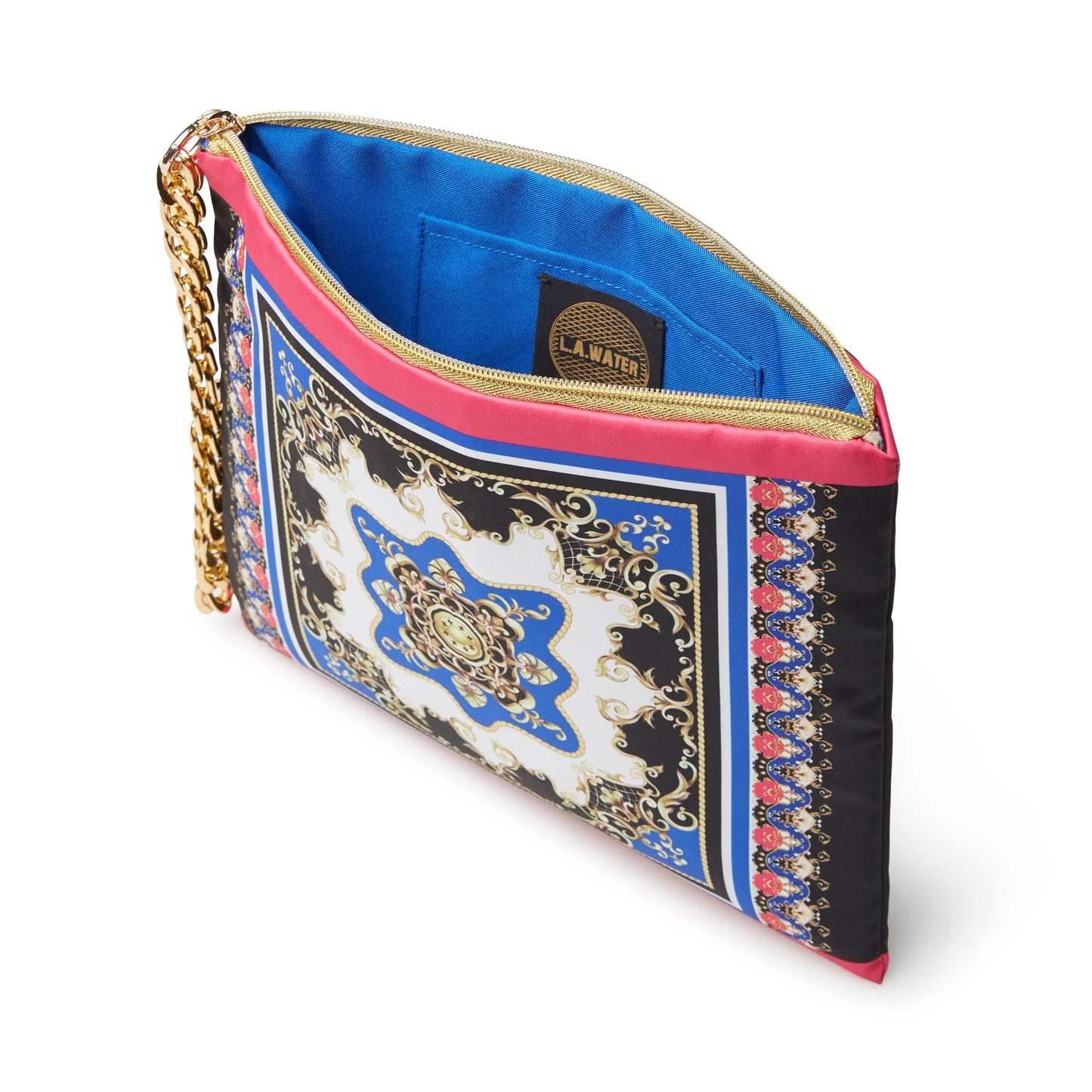 WHITE NEW BAROQUE POCHETTE AND FOULARD