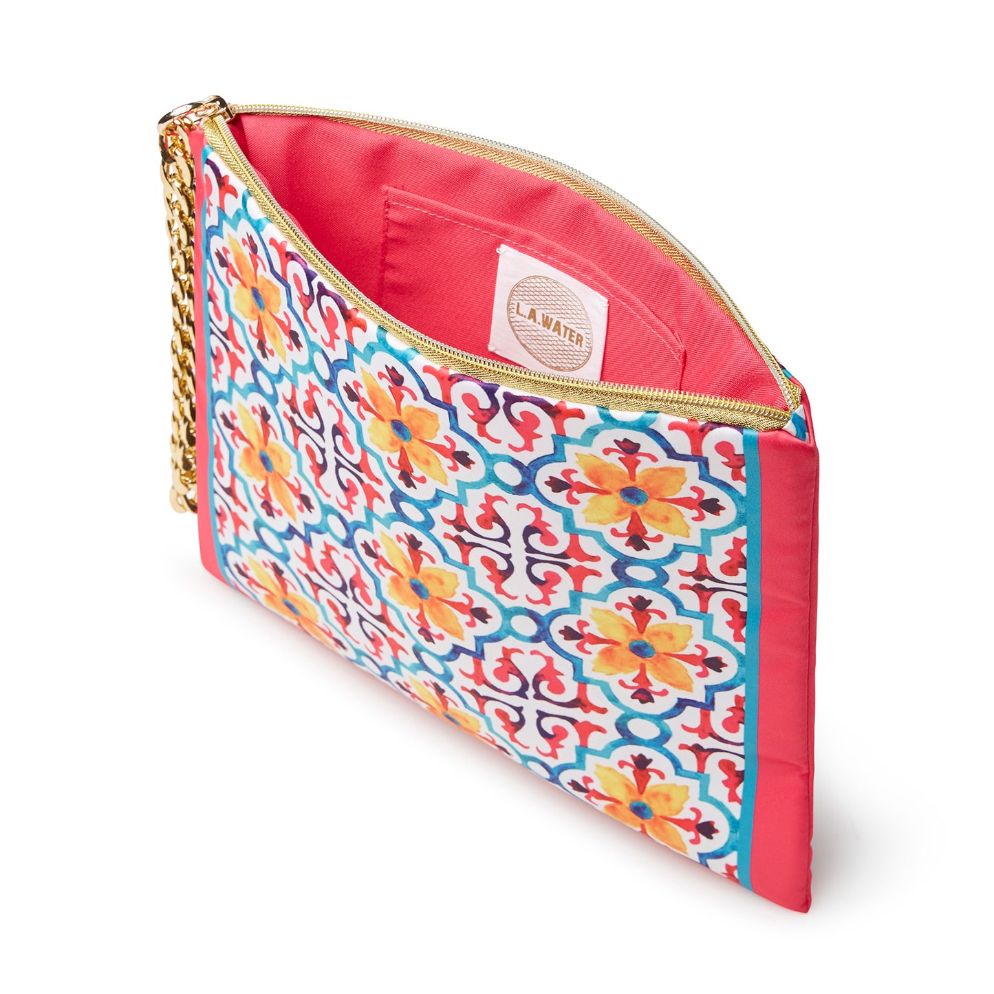 COLORFUL MAJOLICA POCHETTE AND FOULARD