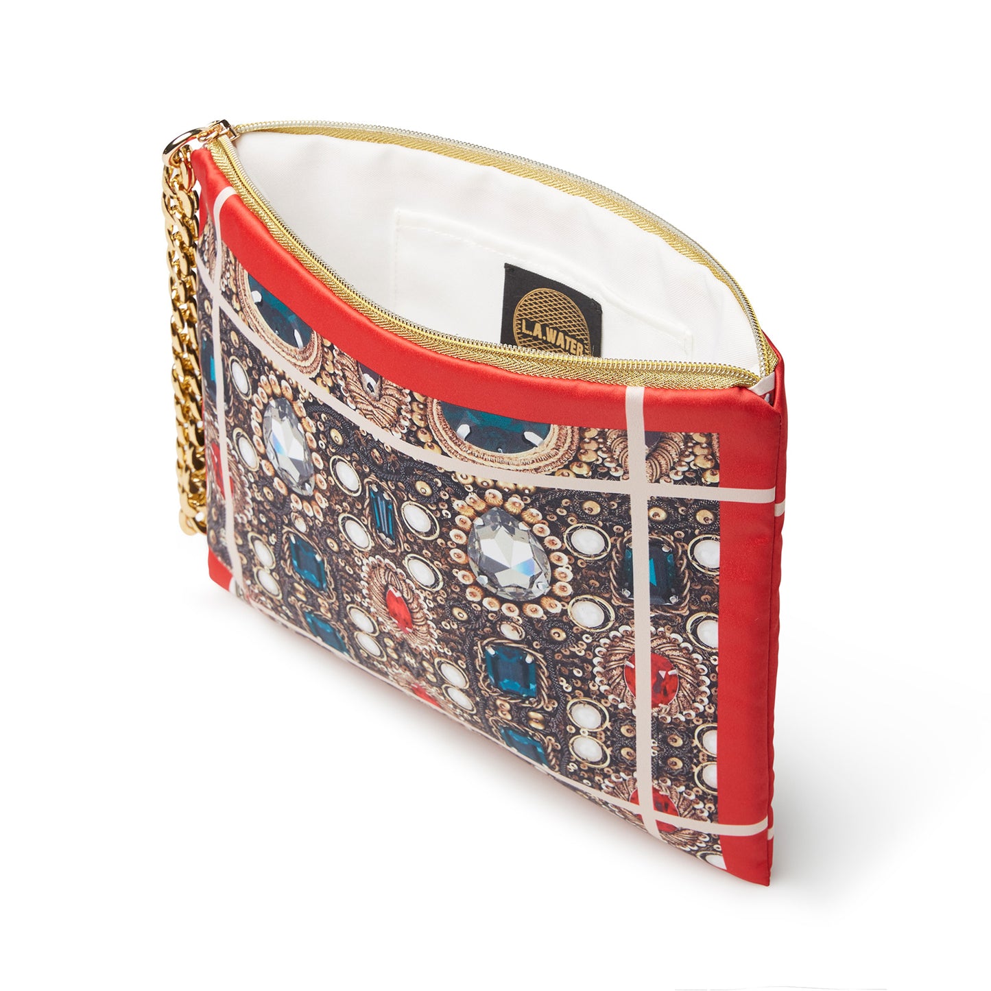 JEWELLED POCHETTE AND FOULARD