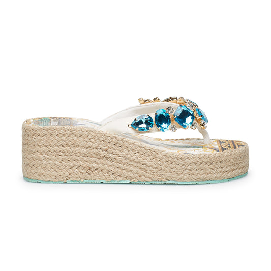 PEACOCK NEW BAROQUE ROPE WEDGE