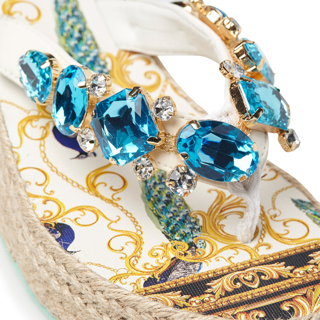 PEACOCK NEW BAROQUE ROPE WEDGE