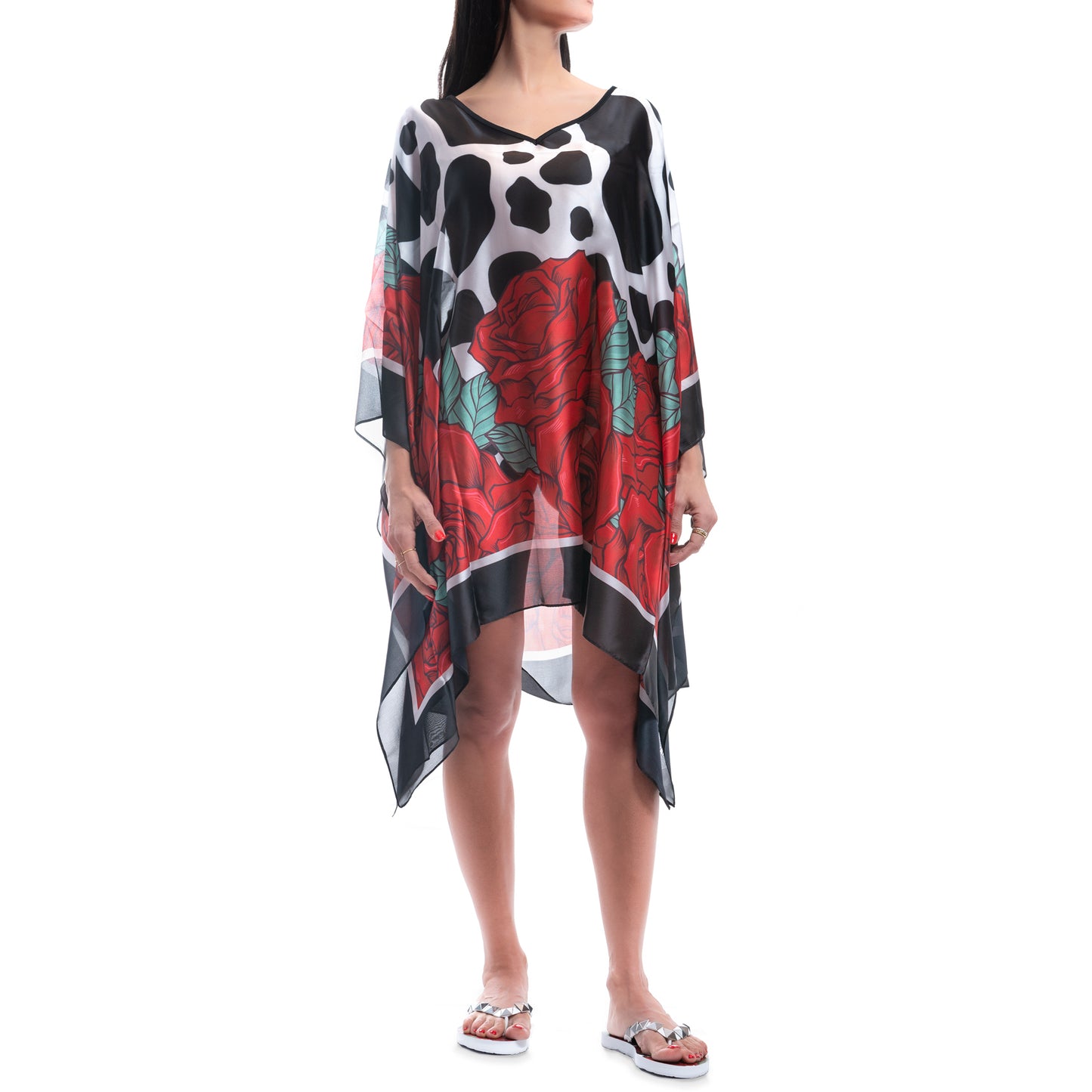 RED ROSES KAFTAN