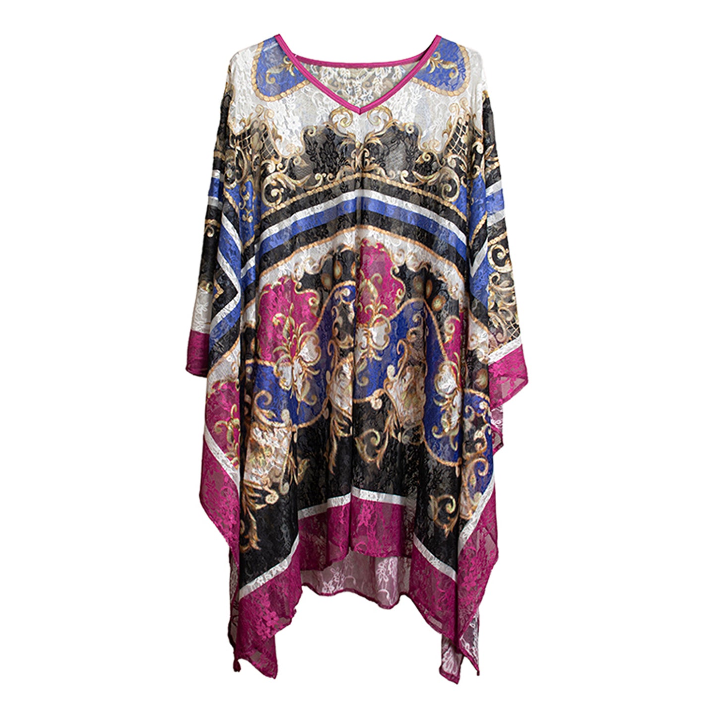 WHITE NEW BAROQUE KAFTAN