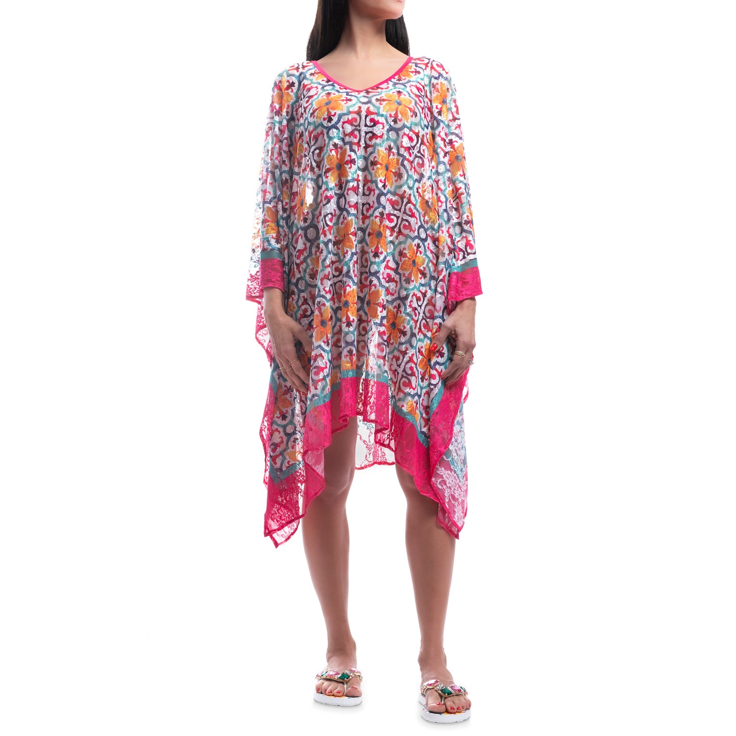 COLOURFUL MAJOLICA KAFTAN