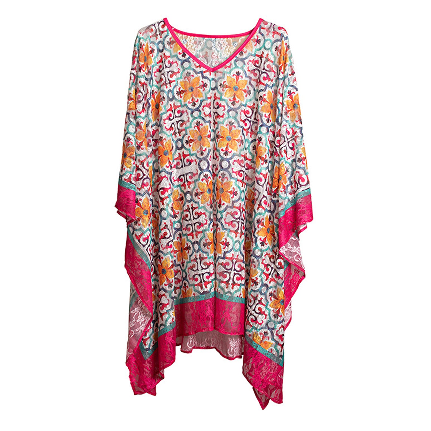 COLOURFUL MAJOLICA KAFTAN