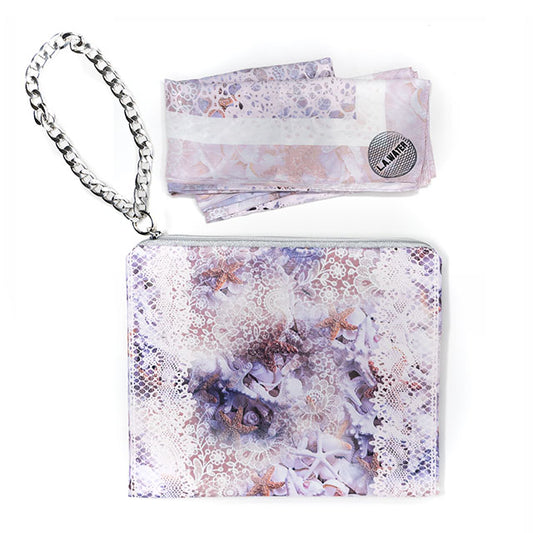 SHELL POCHETTE AND FOULARD