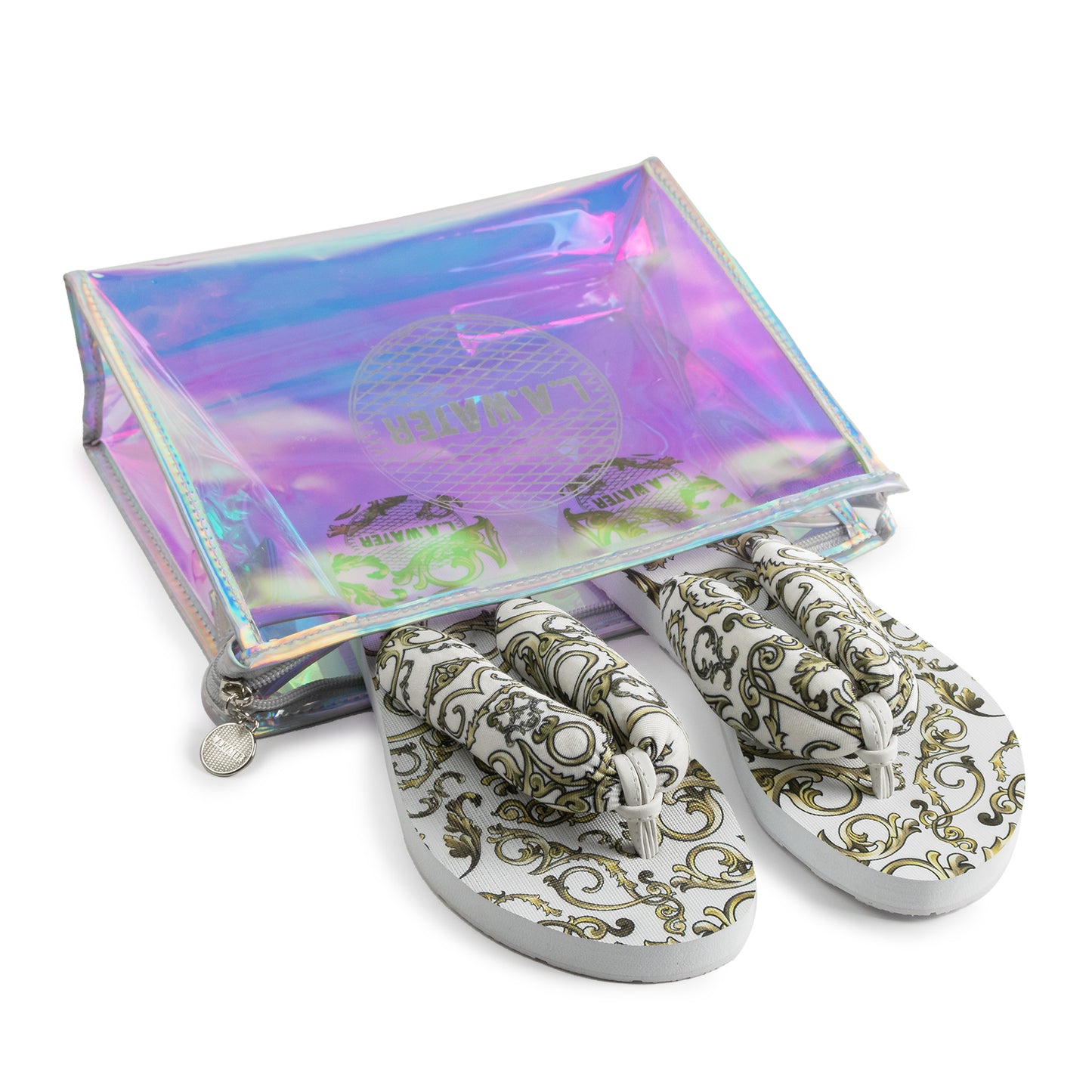 WHITE QUEEN SLIPPERS