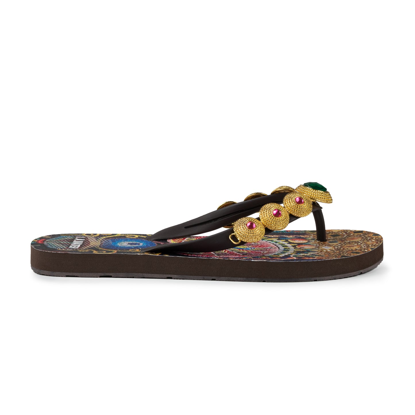 PEACOCK MOSAIC SLIPPERS