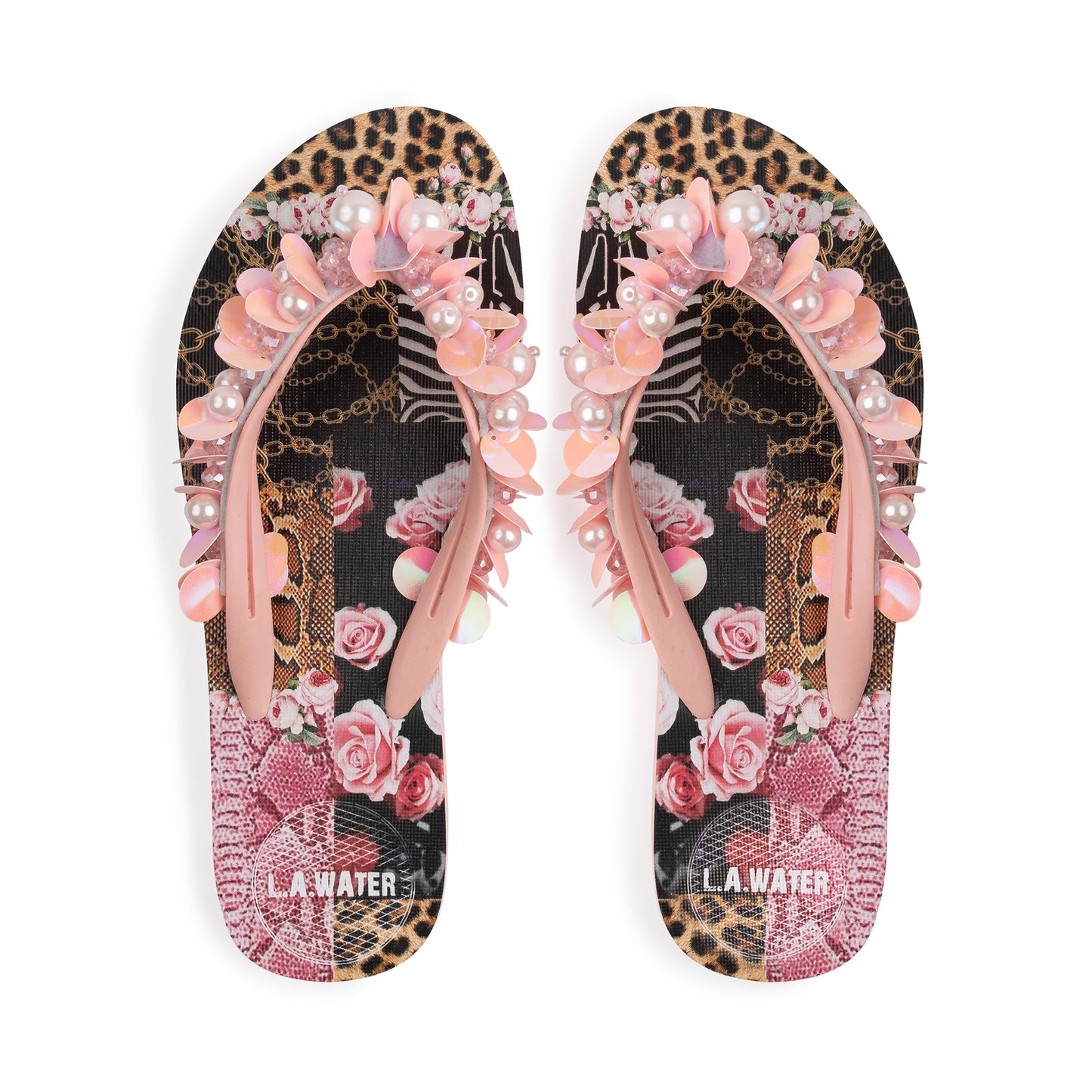 PINK PATCH SLIPPERS